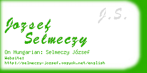 jozsef selmeczy business card